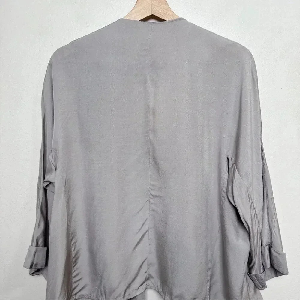 Club Monaco Womens Medium Drape Asymmetrical Jacket - Picture 12 of 14